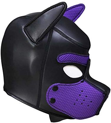 Neoprene Puppy Hood Custom Full Face Novelty Animal Head Mask Costume Dog Head Masks