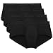 DAVID ARCHY Men's 4 Pack Classic Cut Cotton Modal Pouch Briefs