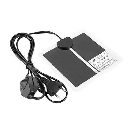 5W 220-240V Reptile Heating Pad 1415cm Mat EU Plug Temperature Regulating