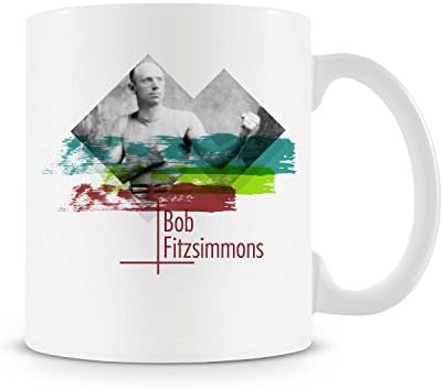 Palalula Porcelain Gift Coffee (Tea, Cocoa) Boxing Bobb Fitzsimmons Tribute 11 Oz. Cup Mug