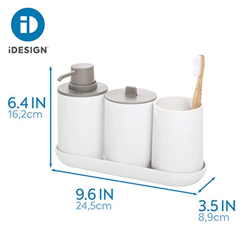 iDesign Cade Bathroom Accessory, 4 Piece Set