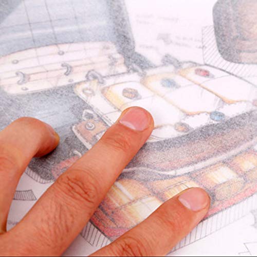 200Pcs Carbon Graphite Paper and Tracing Paper - Transfer Paper Wood Carving and Tracing - Thumbnail 4