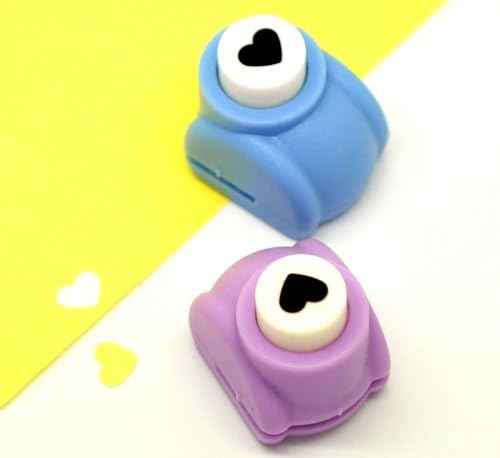 GeoBIX(TM)2PCs Mixed Love Heart Paper Punches Craft Scrapbooking &amp; Card Making 33x26x32mm