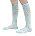 CompressionZ 20-30 mmHg Compression Socks Men & Women - Knee High Support Stockings (Babyfoot Green, Small)