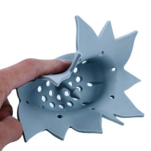 lehao Kitchen Bathroom Sink Strainers Basket Hair Catcher Sink Drain Cover Sink Strainer Kitchen Universal Kitchen Accessories,Blue