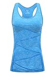 Sports Tank Top,Disbest Women's Performance Stretch Quick Dry Yoga Workout Runing Racerback Tank with Removeable Pads