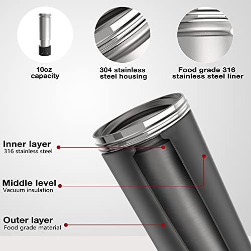 EAST MOUNT Heated Coffee Mug, Temperature Control Smart Coffee Cup, Electric Portable Travel