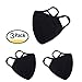   Anti Flu and Saw Dust Masks - Reusable Cotton Comfy Breathable Safety Air Fog Respirator - for Outdoor Half Face Masks - Protection Pollution Face Flu Allergens Masks for Women Man Black