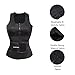 FeelinGirl Women's Neoprene Sauna Suit Tank Top Vest Workout Waist Trainer Corset Small,Dark