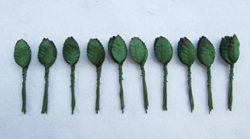 100 pcs mini Leaves 18x9mm Mulberry Paper scrapbooking wedding doll house supplies card