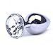 Candy and Me Small Steel Plug Anal Butt Jewelry Anal Trainer Toys, Personal Sex Massager for Fetish Kinky Sex Love Games, Jewelry Masturbation Small Plug Gift for Good Valentine 'S/Birthday (Clear)