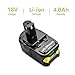 Bonacell P108 4000mAh 18V Replacement Battery(2 Pack) Replacement for Ryobi 18 Volt Battery P100 P104 P105 P102 P103 P107 P109 P108 ONE+ Cordless Tool