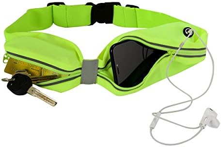 Running Belt Waist Pack Water Resistant Waist Bag Fanny Pack Adjustable Running Pouch for All Phones iPhone X 7 8 Plus Note 7 8 S8 Plus Best Fitness Workout Belt Hands Free Reflective Waist Pack
