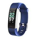 LETSCOM Fitness Tracker Color Screen, Activity Tracker with Heart Rate Monitor, Sleep Monitor, Step Counter, Calorie Counter, IP68 Waterproof Smart Pedometer Watch for Men Women Kids