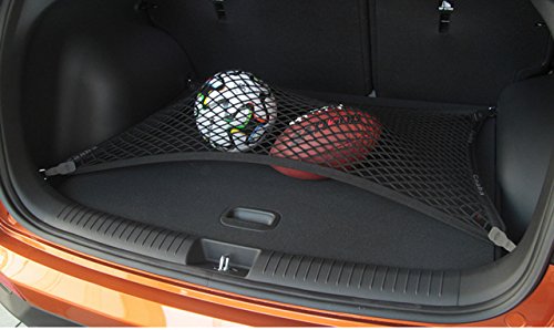 Worth-Mats Black Mesh Floor Trunk Cargo Net SUV Storage Organizer Net for Audi Q3