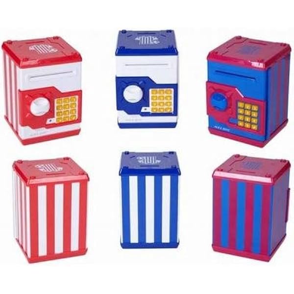 CAJA FUERTE EQUIPOS DE FUTBOL 3 COLORES SURTIDOS: Amazon.es: Juguetes y juegos