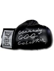 Collectibles: Gennady Golovkin GGG Hand Signed Auto Black Everlast Boxing Glove Full Signature - Autographed Boxing Gloves - Sports Memorabilia