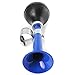 Coolrunner Bicycle Bike Cycling Retro Metal Air Horn Hooter Bell Alarm Bugle Rubber Squeeze Bulb (Blue)