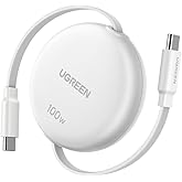 UGREEN 100W Retractable USB C Cable, Fast Charging Type C Cord, PD 3.0 PPS 5A 20V USB C Charging Cable Compatible with iPhone