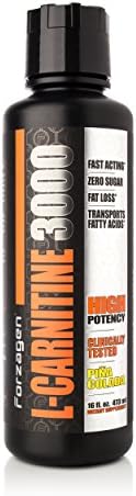 FORZAGEN Liquid L-Carnitine 3000mg: Clinically Tested | Fast Acting Fat Burner | Zero Sugars, Transports Fatty Acids | HIgh Potency | Metobolic Enhancer | Lower Body Fat and Get Ripped (Pina Colada)
