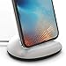 Sinjimoru iPhone Dock Including Cable for iPhone. Convenient and Sturdy Silicone Docking Station in Modern Design for Office and Home. Sync Stand Flat for iPhones White