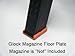 Glock Factory OEM Orange Magazine Base Floor Plate for 9mm .40 .357 .380 Auto .45 GAP Mags - SP01294 (Single Piece Bulk Packaged)