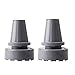 Crutch Tips Anti-Skid and Wear-Resisting Crutch Tips, High Performance Rubber 360 Degree Swing Tips, Large,7/8 inch (22 mm),Gray