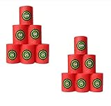 6MILES 12 Pcs Red Foam Target For NERF N-Strike Blasters EVA Sponge Refill Bullet Series Kid Toy Gun Parts Play Game Gift