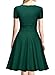 MissMay Women's Retro 1950s Short Sleeve A-Line Cocktail Party Swing Dress