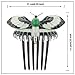 Aukmla Hair Comb Clip Titanic Ross Butterfly Headpiece Wedding for Daily and Party