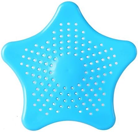 Joyfor Easy Clean Rubber Kitchen Sink Strainer Bathroom Drain Cover Shower Stall Drain Protector Hair Catcher (Blue)