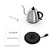 Homgeek Electric Kettle, 1 Liter Gooseneck Kettle Stainless Steel Cordless Drip Water Kettle with Thermometer for Pour Over Coffee & Tea