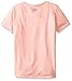 Under Armour Youth Girls' Big Logo Tech Short Sleeve V-Neck T-Shirt, Peach Frost/Beet, X-Small