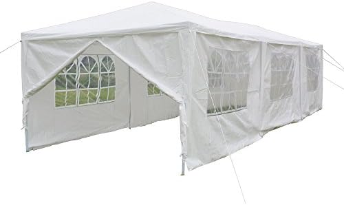 Crazyworldstore 10' x 30' with 8 Sidewalls &amp; 2 doors Outdoor Canopy Wedding Party Tent Gazebo Heavy Duty Pavilion Cater Event Side Walls