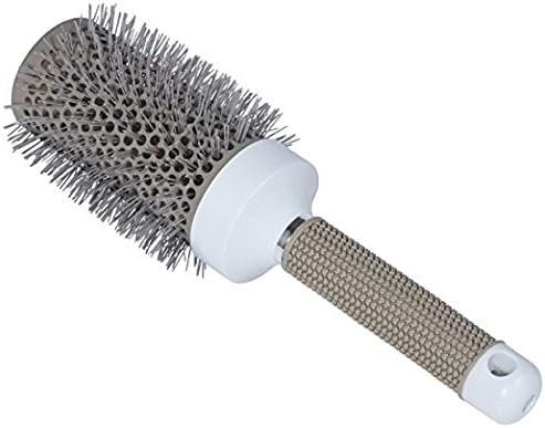ZHHAN Round Brush Nano Thermal Ceramic &amp; Ionic Round Brush Barrel Hair Brush, 2 inch, Black Color, Add Hair Volume, for Hair Drying, Styling, Curling,Round Brush,Hair Brush,Bristle Brush (gray)