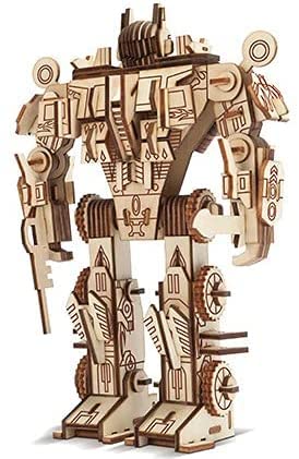 ZPPLD 3D Wooden Puzzle,3D Puzzle for Kids,3D Robot Puzzle, Robot Model,Wooden Puzzle for Kids and Adults,Puzzle Education,Best Gifts & Toys for Kids(ROBOT)
