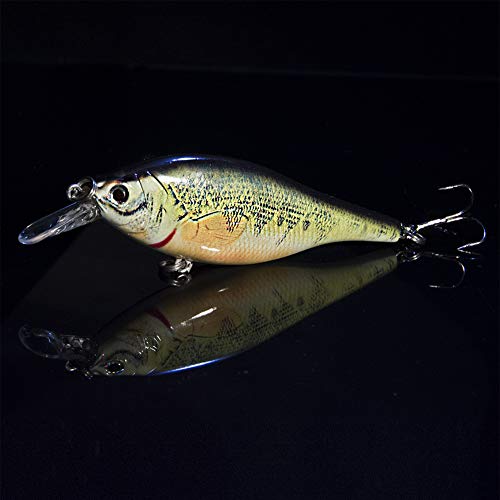 FOVONON Crankbaits Set Lure Fishing Hard Baits Swimbaits Boat Ocean Topwater Lures Kit Fishing Tackle Minnow Vib Set for Trout Bass Perch Fishing Lures with Box (F130)