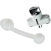 ABA HV Thumb Turn Lock Kit, Push Pin, Hurricane Shutter Hardware Part, White
