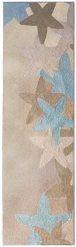 Lanart Rug SEAS2X8SA Seashell Polyester Runner Rug, 96 x 30 In.