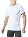 TM-MUB23-WHT_X-Large Men's Short Sleeve T-Shirt Cool Dry Compression Baselayer MUB23