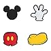 Disney Parks Mickey Mouse Body Parts Magic Band Bandits Set of 4 Charms