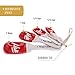 Ceramic Measuring Spoons Set - Red Mason Jar Cute Kitchen Accessories for Baker Gifts - Tablespoon Measuring Spoon for Cute Baking Accessories - Decorative Measuring Spoons Gift for Bakers (Set of 4)