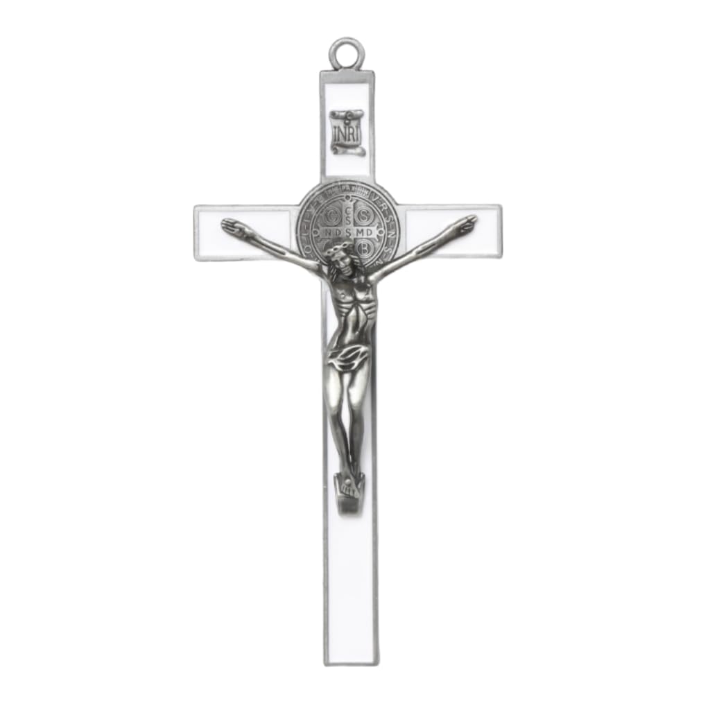 KAIBEIYUAN 1 Pcs Wall Crucifix Decor Crucifix Cross Wall Hanging Silver Jesus Wall Hanging for Home Church Wall Decoration