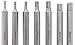 Hexcalibre Metric hex keys - 2, 2.5, 3, 4, 5, 5.5, 6