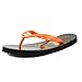 MICHAEL Michael Kors MK Flip Flop Shiny Mimosa/Brown 8 Womens Shoes