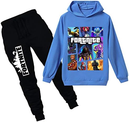 Tungly 3D Kid's Leisure Suit Long Sleeve Hoodie for Child Hooded Sweatshirts Pants