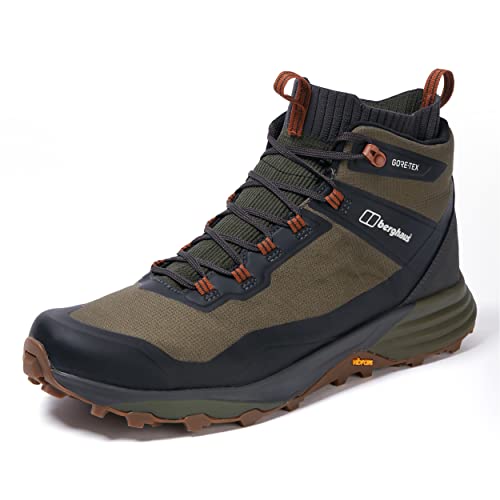 Berghaus VC22 Multisport Gore-Tex - Scarponi da trekking impermeabili, Marrone Scuro Verde Scuro, 40.5 EU