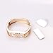 Koroao Replacement Metal Wristband Band Bracelet Bangle for Fitbit Flex (rose golden)