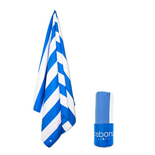 Cabana Beach Towels 2 Pack (Stripe Bahamian Pink, Stripe Caribbean