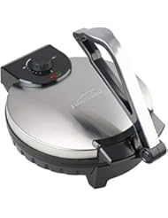 Brentwood TS-129 Stainless Steel Non-Stick Electric Tortilla Maker, 12-Inch